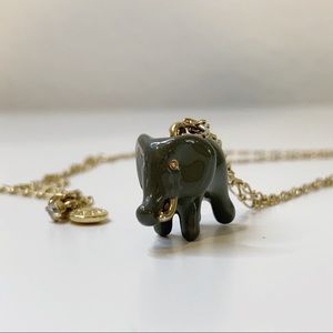 J. Crew Elephant Critter Necklace